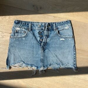 Zara Denim Mini Skirt Size Small, would fit XS